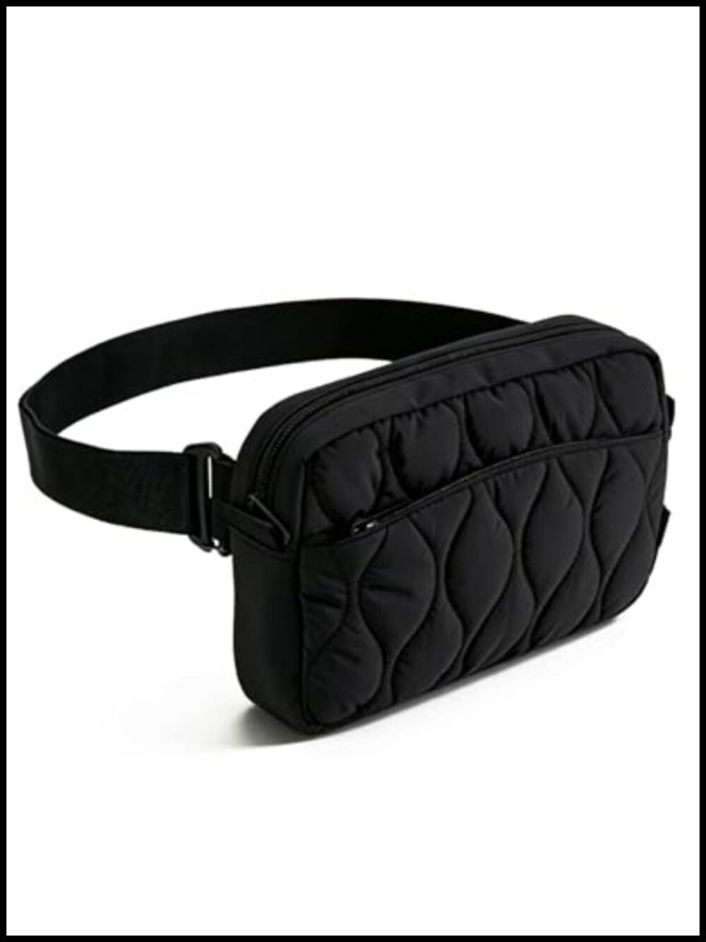 2-in-1 Water Resistant Polyester Fanny Pack Crossbody Belt Bag Travel